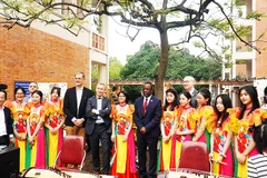Giao lưu văn hóa Couleurs Culturelles tại Hà Nội. Ảnh: OIF