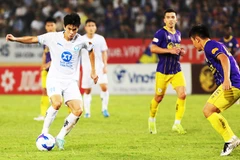 V.League có khả năng nghỉ dài nếu đội tuyển U23 Việt Nam tham dự Vòng chung kết U23 châu Á. Ảnh: LÊ MINH