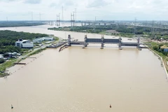 Dự án ngăn triều với tổng mức đầu tư 10 nghìn tỷ đồng ở TP Hồ Chí Minh sau hơn 8 năm triển khai vẫn chưa hoàn thành. Ảnh | THẾ ANH
