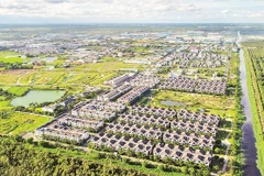 Một góc đô thị mới trên địa bàn huyện Đức Hòa xây dựng theo tiêu chí xanh bền vững, đô thị thông minh, đô thị đáng sống.