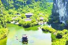 Hành cung Vũ Lâm nằm ở vùng lõi của Di sản Tràng An (Ảnh SỞ DU LỊCH NINH BÌNH)