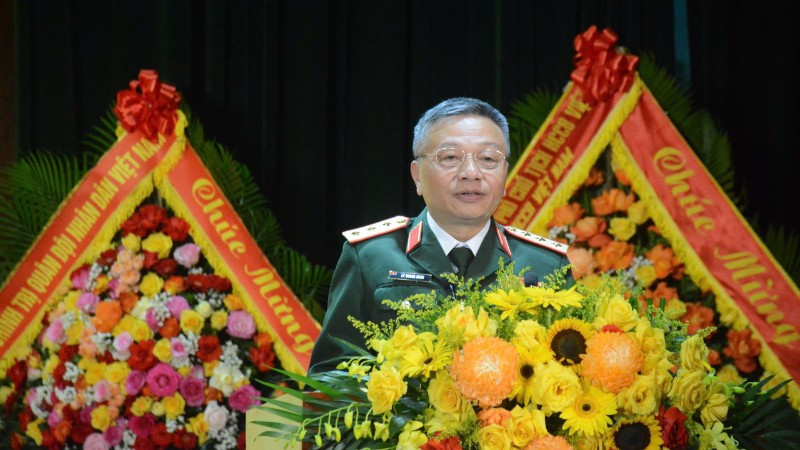 Thượng tướng Lê Quang Minh, Phó Chủ nhiệm Tổng cục Chính trị Quân đội nhân dân Việt Nam phát biểu tại buổi lễ. z6793253310214-6c466ae6f37547b8525518889b81ed9c-6991.jpg