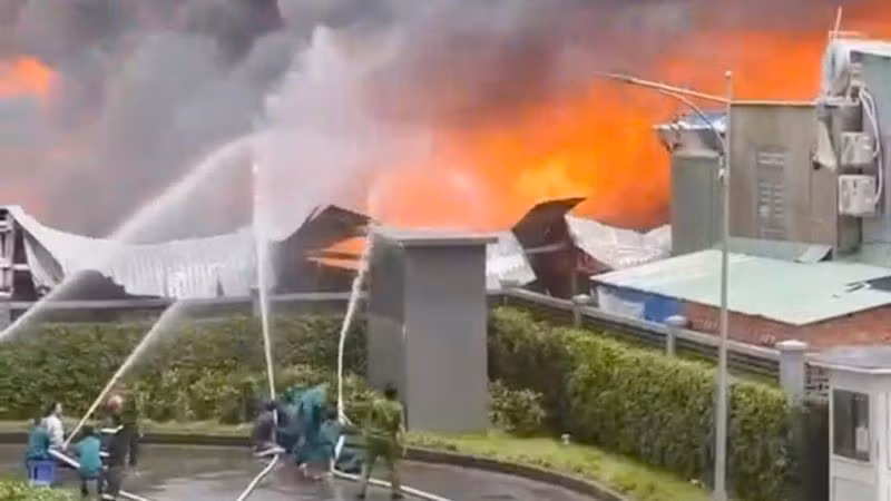 Hiện trường vụ cháy.