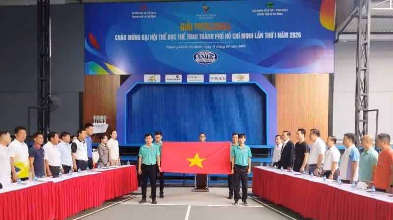 Nghi thức khai mạc Giải Pickleball chào mừng Đại hội Thể dục thể thao Thành phố Hồ Chí Minh lần I.