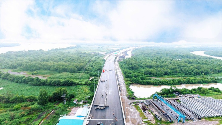 Phương án phân luồng giao thông kết nối Dự án thành phần 1, đoạn cầu Nhơn Trạch với cao tốc Long Thành-Dầu Giây. (Ảnh: TÙNG ANH) nut-cau-nhon-trach-vao-cao-toc-lt-dg-831.jpg