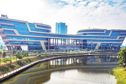 Trụ sở Trung tâm Đổi mới sáng tạo quốc gia (NIC) tại Khu công nghệ cao Hòa Lạc.