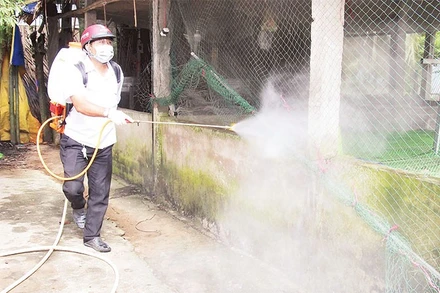 Thực hiện tháng cao điểm vệ sinh tiêu độc, khử trùng môi trường chăn nuôi.