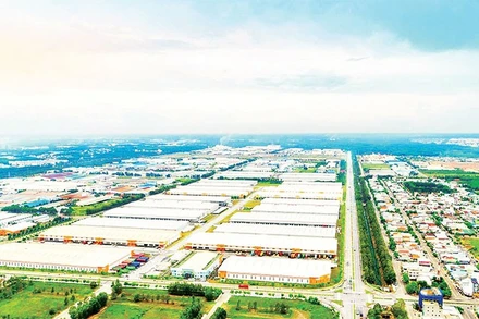 Một góc Khu công nghiệp Việt Nam-Singapore 2 tại phường Bình Dương, Thành phố Hồ Chí Minh.