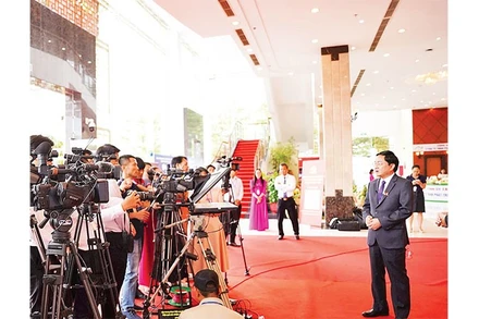 Bí thư Tỉnh ủy Tây Ninh Nguyễn Văn Quyết trả lời báo chí về chương trình hành động nhiệm kỳ 2025-2030.