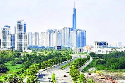 Một góc đô thị Thành phố Hồ Chí Minh.