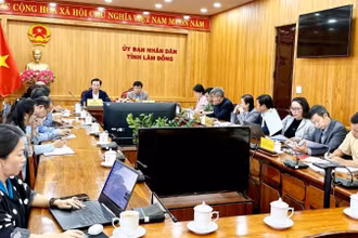 Quang cảnh buổi làm việc.