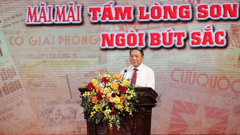 Bộ trưởng Văn hóa, Thể thao và Du lịch Nguyễn Văn Hùng phát biểu khai mạc. (Ảnh: TUẤN MINH) anh-3-3519.jpg