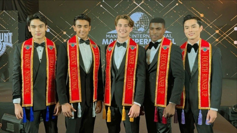 Top 5 Manhunt International 2025. (Ảnh: BTC) top-5-3328.jpg