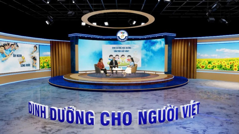 Chương trình “Dinh dưỡng cho người Việt” đồng hành cùng người dân trong hành trình “Ăn đúng-Uống đúng-Sống khỏe mạnh”. (Ảnh: VTV) dinh-duong-3967.jpg