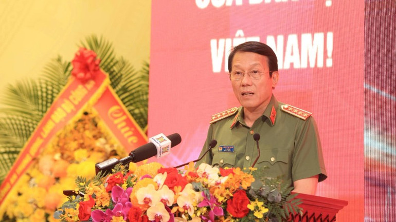 Bộ trưởng Công an Lương Tam Quang phát biểu chỉ đạo. z6833866551015-8eeecdd9231b714d7441d44016fac272-6725.jpg