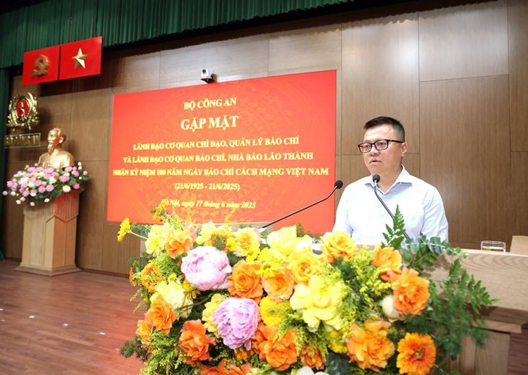 Chủ tịch Hội Nhà báo Việt Nam Lê Quốc Minh phát biểu. kha-3113-1750156009761.jpg