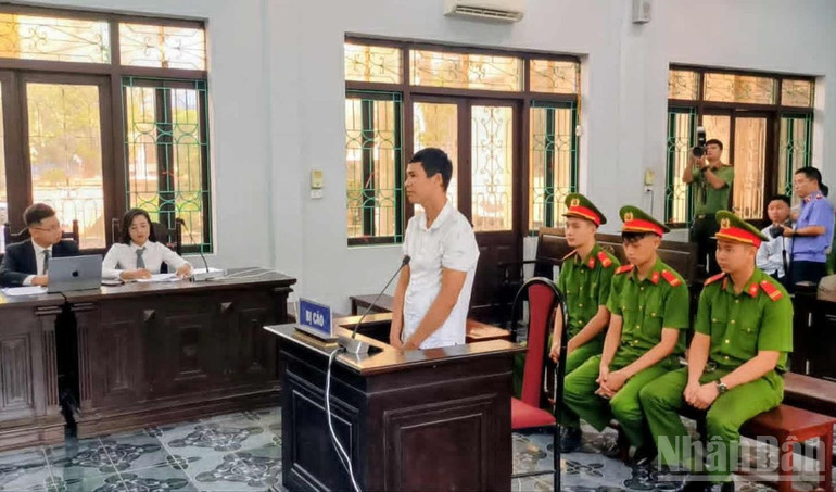 Bị cáo Thái Khắc Thành tại phiên tòa phúc thẩm. ndo_br_1.jpg