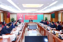 Đồng chí Nguyễn Duy Ngọc, Ủy viên Bộ Chính trị, Bí thư Trung ương Đảng, Chủ nhiệm Ủy ban Kiểm tra Trung ương chủ trì Kỳ họp thứ 55. (Ảnh: ĐĂNG KHOA)