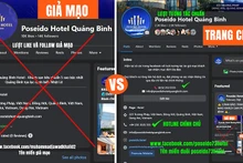 Trang fanpage của một cơ sở lưu trú ở Quảng Bình bị kẻ xấu mạo danh để lừa đảo khách hàng. (Ảnh: CTV)
