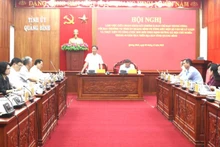 Quang cảnh buổi làm việc, khảo sát tại Quảng Bình.