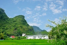 Sắc thu bình yên ở xã Chí Viễn, huyện Trùng Khánh, tỉnh Cao Bằng. 