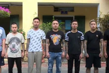 Các đối tượng phạm tội “Cho vay lãi nặng trong giao dịch dân sự”. (Ảnh: Công an cung cấp)