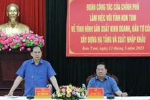 Bộ trưởng Ngoại giao Bùi Thanh Sơn phát biểu tại buổi làm việc.