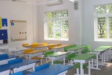 Không gian lớp học tại Trường THCS Ngoại ngữ