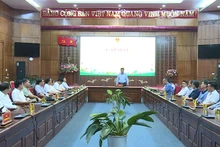 Đồng chí Lê Thành Đô, Chủ tịch Ủy ban nhân dân tỉnh Điện Biên phát biểu chào mừng các doanh nghiệp, Hiệp hội doanh nghiệp các tỉnh Tây Bắc về với Điện Biên.