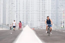 [Ảnh] Ngắm cầu Vĩnh Tuy 2 trước ngày thông xe