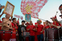 [Ảnh] Cổ động viên khuấy động sân Mỹ Đình trước trận chung kết AFF Cup