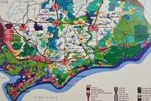 Bản đồ hành chính tỉnh Bà Rịa-Vũng Tàu.