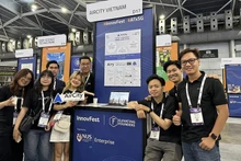 Start-up Việt tham gia Triển lãm công nghệ InnovFest x Asia 2024 tại Singapore. (Ảnh KỲ DUYÊN)
