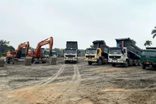 Công ty cổ phần Thương mại và Xây dựng NQT Quảng Ninh tập trung máy móc, nhân lực thi công dự án chợ thương mại, du lịch Mường Thanh-Điện Biên.