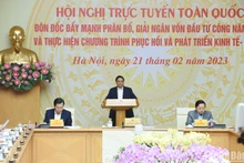 Thủ tướng Phạm Minh Chính chủ trì Hội nghị trực tuyến toàn quốc đôn đốc đẩy mạnh phân bổ, giải ngân vốn đầu tư công và thực hiện Chương trình phục hồi và phát triển kinh tế-xã hội.