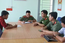 Ông N.T.P làm việc với cơ quan chức năng.