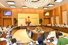 Phiên họp chuyên đề pháp luật tháng 8/2022 của Ủy ban Thường vụ Quốc hội. (Ảnh: DUY LINH)