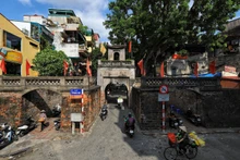Ô Quan Chưởng, cửa ô cuối cùng còn lại của Hà Nội. (Ảnh: THÀNH ĐẠT)