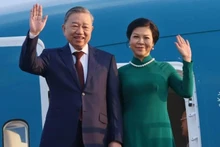 Tổng Bí thư Tô Lâm và Phu nhân. (Ảnh: TTXVN)