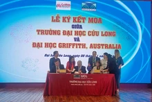 Trường đại học Cửu Long ký kết hợp tác với Đại học Griffith (Australia).