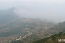 Toàn bộ khu du lịch Mẫu Sơn, Lộc Bình, Lạng Sơn chìm trong rét hại.