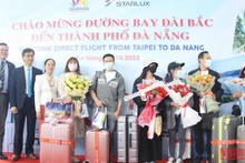 Đà Nẵng đón chuyến bay trực tiếp đến từ Đài Bắc sáng 28/10. 