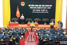 Quang cảnh kỳ họp Hội đồng nhân dân tỉnh Thanh Hóa.