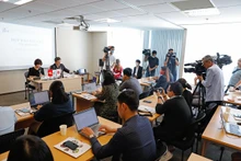 Buổi họp báo cáo thành tích hoạt động của JICA Việt Nam trong năm tài chính 2021 của Nhật Bản, từ tháng 4/2021 đến hết tháng 3/2022.