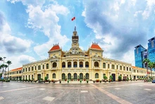 Trụ sở Hội đồng nhân dân - Ủy ban nhân dân Thành phố Hồ Chí Minh - Di tích kiến trúc nghệ thuật cấp quốc gia. (Ảnh: Cổng thông tin Thành phố Hồ Chí Minh)