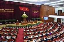 Hội nghị lần thứ 5 Ban Chấp hành Trung ương Đảng khóa XIII thảo luận, cho ý kiến về Đề án thành lập Ban Chỉ đạo cấp tỉnh về phòng, chống tham nhũng, tiêu cực. (Ảnh minh họa: Đăng Khoa) 