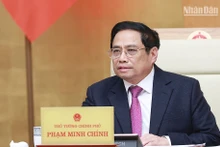 Thủ tướng Phạm Minh Chính chủ trì phiên họp. (Ảnh: TRẦN HẢI)