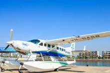 Tới đảo Cô Tô bằng thủy phi cơ từ Tuần Châu chỉ mất 35 phút. (Ảnh: seaplanes.vn)