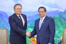 Thủ tướng Phạm Minh Chính tiếp ông A.E.Likhachev, Tổng Giám đốc Tập đoàn Năng lượng Nguyên tử Quốc gia Liên bang Nga (Rosatom).