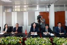 Phó Chủ tịch nước Võ Thị Ánh Xuân và Đoàn Việt Nam trong chuyến công tác tại Hội nghị Cấp cao Phong trào Không liên kết lần thứ 19. (Ảnh: TTXVN)